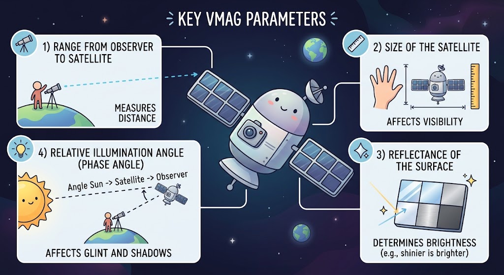 Key Vmag Satellite Parameters